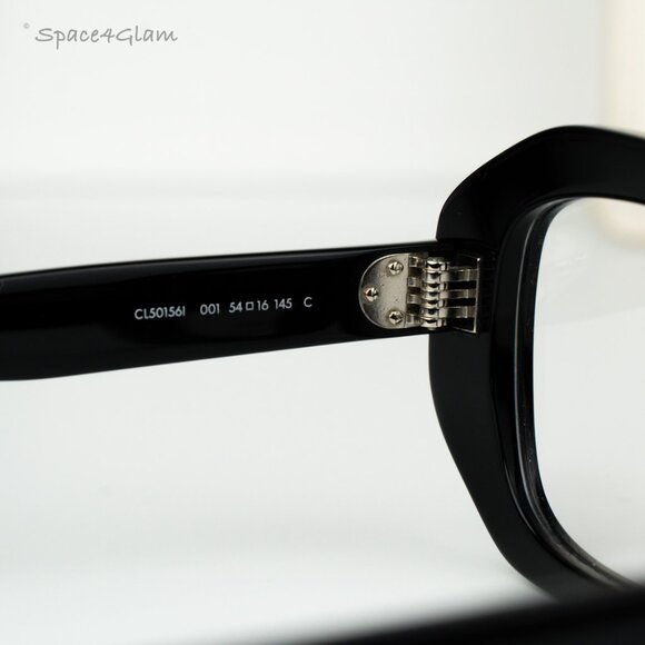 Celine Women Eyeglasses Black Demo Rectangle CL50156I 3 DOTS 001 NEW AUTHENTIC - Picture 6 of 8